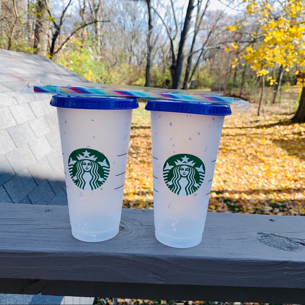 NEW Starbucks Confetti Color Changing Reusable Cup - Picture 10 of 11